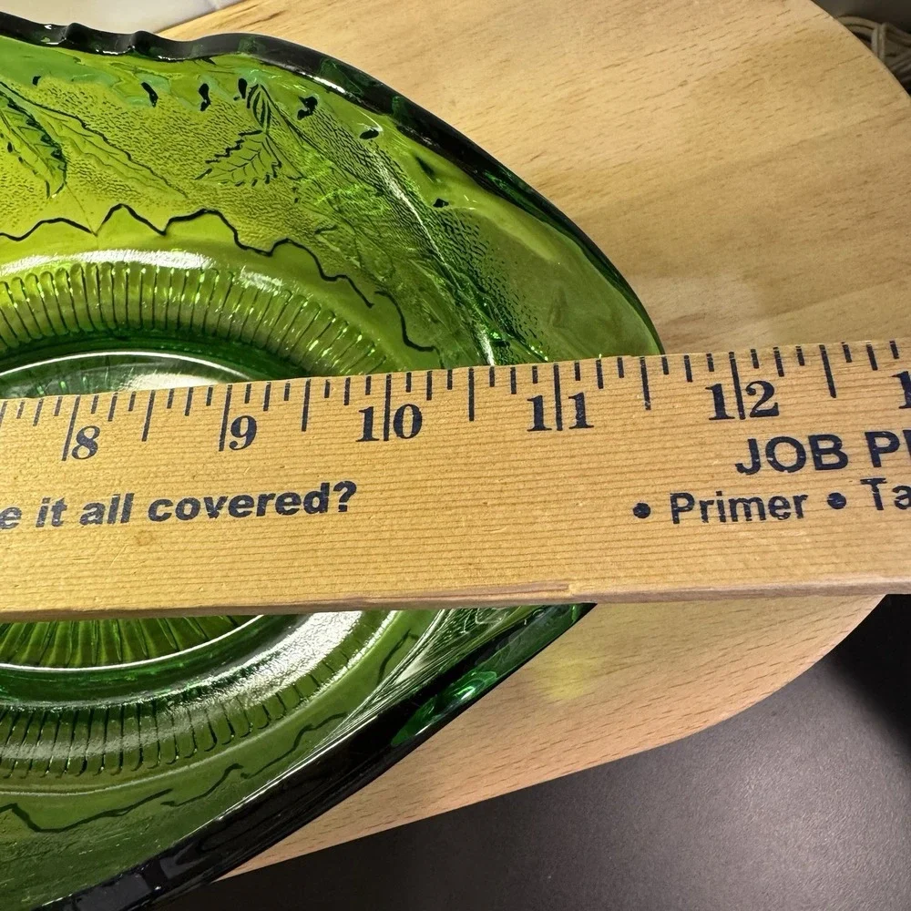 Antique EAPG 1899 DELAWARE‎ NEW CENTURY GLASS Green Banana Bowl U S GLASS CO